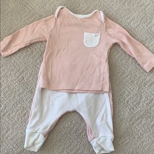 Baby Mori newborn pants and top